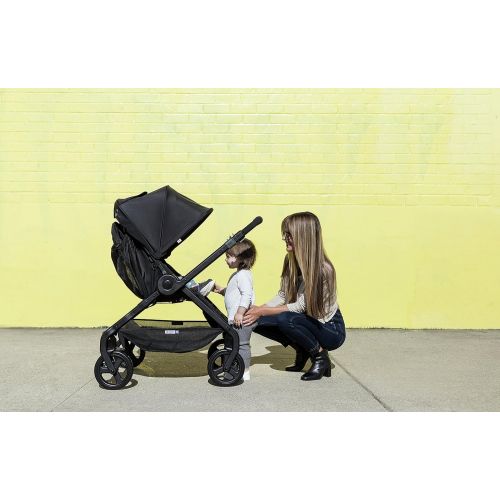 에르고베이비 Ergobaby Stroller, Travel System Ready, 180 Reversible with One-Hand Fold, Black