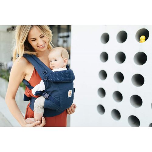 에르고베이비 Ergobaby Adapt Award Winning Ergonomic Multi-Position Baby Carrier, Newborn to Toddler, Graphic Grey