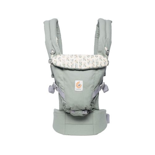 에르고베이비 Ergobaby Adapt Award Winning Ergonomic Multi-Position Baby Carrier, Newborn to Toddler, Graphic Grey