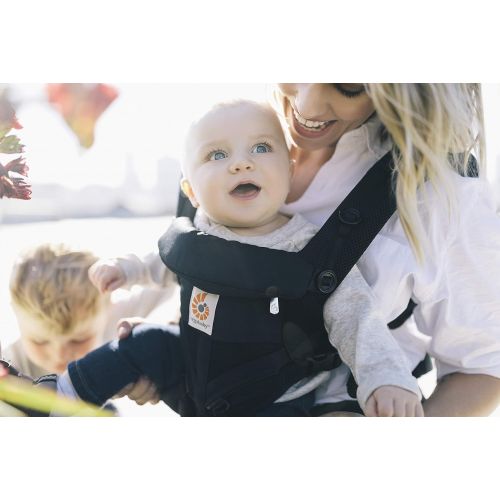 에르고베이비 Ergobaby Omni 360 Cool Air Mesh All-in-One Ergonomic Baby Carrier, All Carry Positions, Newborn to Toddler, ICY Mint