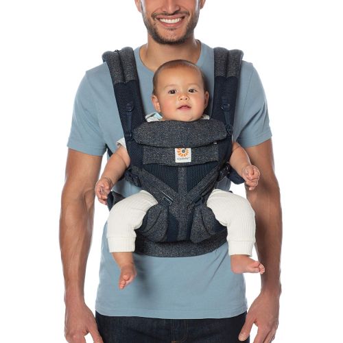 에르고베이비 Ergobaby Omni 360 Cool Air Mesh All-in-One Ergonomic Baby Carrier, All Carry Positions, Newborn to Toddler, ICY Mint