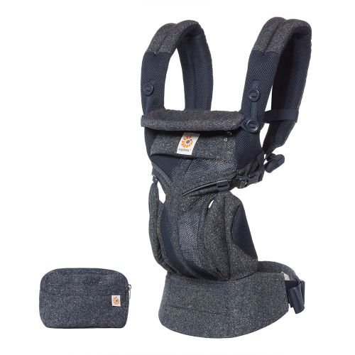 에르고베이비 Ergobaby Omni 360 Cool Air Mesh All-in-One Ergonomic Baby Carrier, All Carry Positions, Newborn to Toddler, ICY Mint