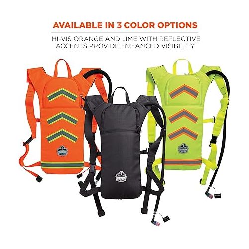  Ergodyne Chill-Its 5155HV High Visibility Low Profile Hydration Pack, Orange