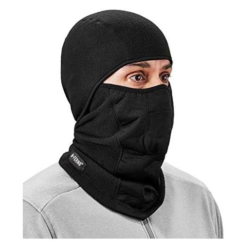  [아마존베스트]Ergodyne N-Ferno 6823 Winter Balaclava Ski Mask, Wind-Resistant Face Mask, Thermal Fleece, Black