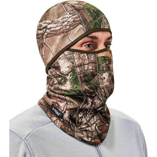  [아마존베스트]Ergodyne N-Ferno 6823 Winter Ski Mask Balaclava, Wind-Resistant Face Mask, Thermal Fleece, RealTree Camo