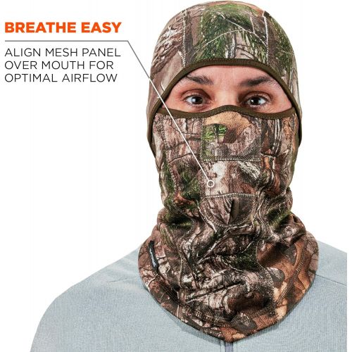  [아마존베스트]Ergodyne N-Ferno 6823 Winter Ski Mask Balaclava, Wind-Resistant Face Mask, Thermal Fleece, RealTree Camo