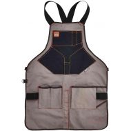 [아마존베스트]Ergodyne Arsenal 5705 Full Length Tool Work Apron, 13-Pockets, Gray