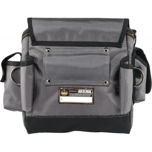  Ergodyne Arsenal 5516 16-Pocket Topped Tool Pouch, Strap Design for Quick Attachment and Removal