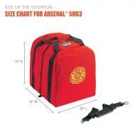 Ergodyne Arsenal 5063 Firefighter Turnout Gear Step-In Gear Bag with Center Opening, Tall