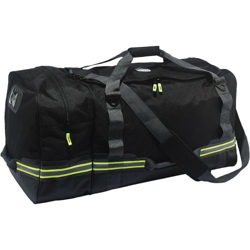  Ergodyne Arsenal 5008 Firefighter Turnout Gear and Safety Duffel Bag for Fire, Fall Protection and Sport Gear Bag Use, Black