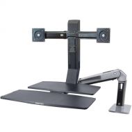 Ergotron WorkFit-A Dual-Display Workstation with Work Surface