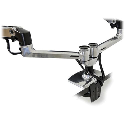  Ergotron LX Dual Desk Mount Side-by-Side Arm (Polished Aluminum)