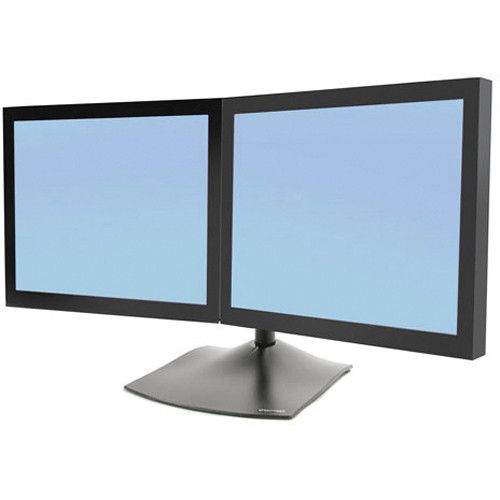  Ergotron DS100 Dual-Monitor Horizontal Desk Stand (Black)