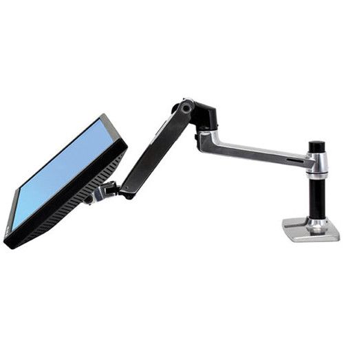  Ergotron LX Desk Mount Monitor Arm (Polished Aluminum)