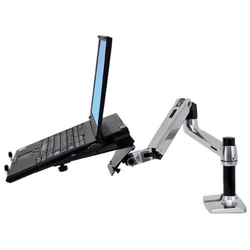  Ergotron LX Desk Mount Monitor Arm (Polished Aluminum)