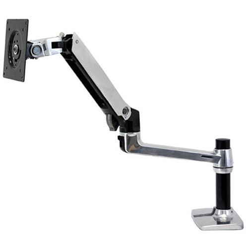  Ergotron LX Desk Mount Monitor Arm (Polished Aluminum)