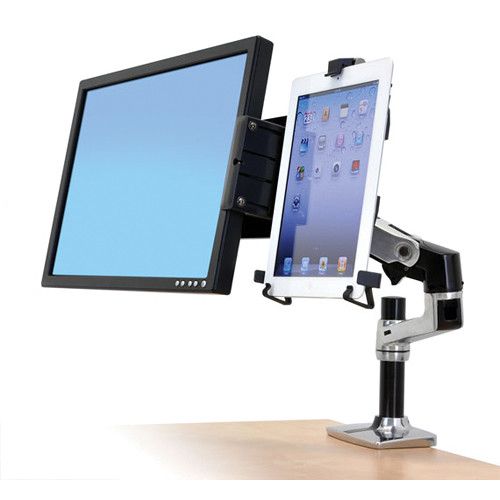  Ergotron LX Desk Mount Monitor Arm (Polished Aluminum)