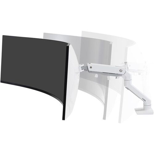  Ergotron HX Desk Monitor Arm with HD Pivot (White)