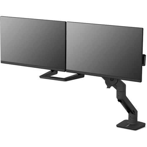  Ergotron HX Dual Monitor Desk Arm (Matte Black)