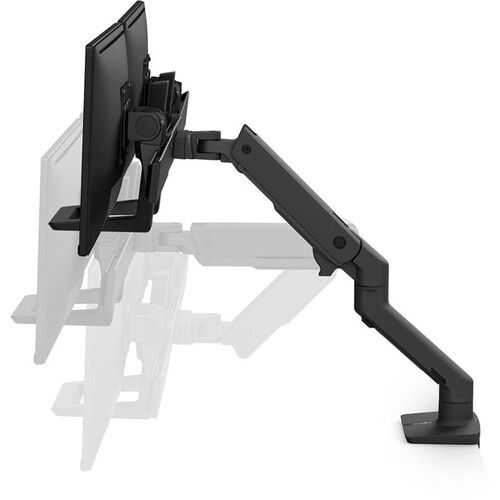  Ergotron HX Dual Monitor Desk Arm (Matte Black)
