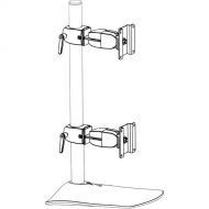 Ergotron DS100 Dual-Monitor Vertical Desk Stand (Black)