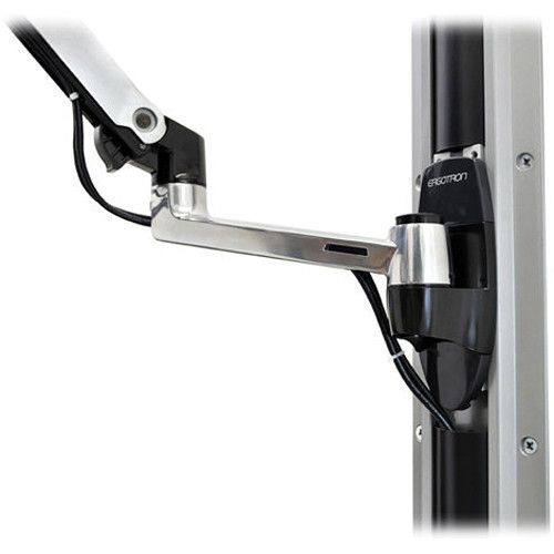  Ergotron LX Wall Mount Monitor Arm (Polished Aluminum)