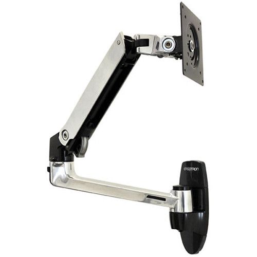  Ergotron LX Wall Mount Monitor Arm (Polished Aluminum)