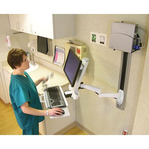  Ergotron 200 Series Combo Arm (White)