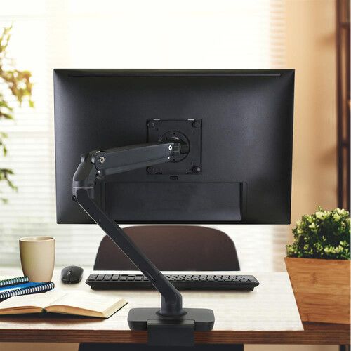  Ergotron MXV Desk Monitor Arm with Low-Profile Clamp (Black)