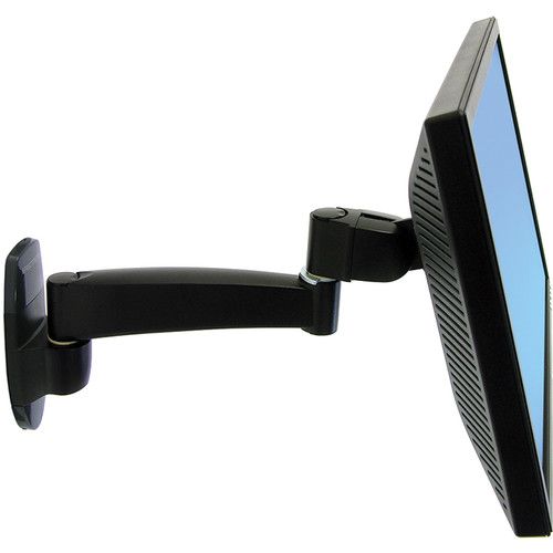  Ergotron Single Extension 200 Series Wall Mount Arm (Black)