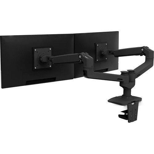  Ergotron LX Dual Desk Mount Side-by-Side Arm (Black)