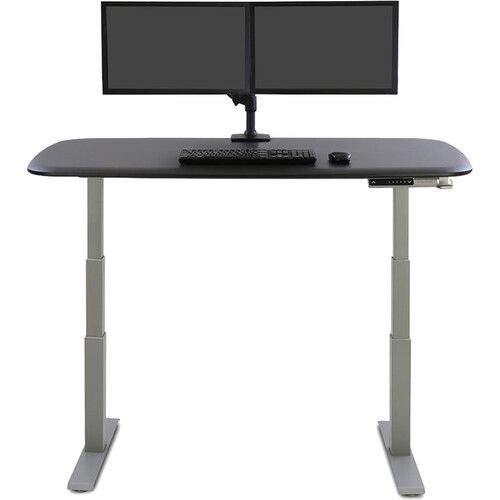  Ergotron LX Desk Dual Direct Arm Mount with Low-Profile Clamp (Matte Black)