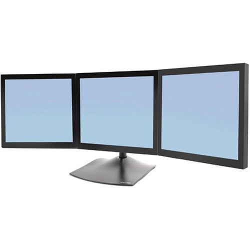  Ergotron DS100 Triple-Monitor Horizontal Desk Stand (Black)