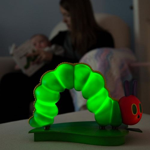  SCS Direct Musical Nightlight and Baby Sleep Soother - Eric Carles The Very Hungry Caterpillar Touch Activated Night Light - 4 Modes of Light and Sound