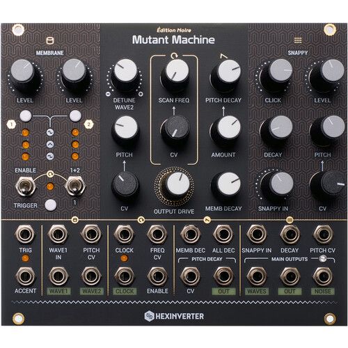  Erica Synths Hexinverter Mutant Machine Dynamic Analog Percussion Synthesis Engine Eurorack Module (29 HP)