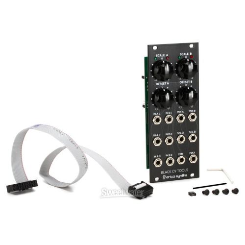  Erica Synths Black CV Tools CV/Audio Mixer with Dual Attenuverters Eurorack Module