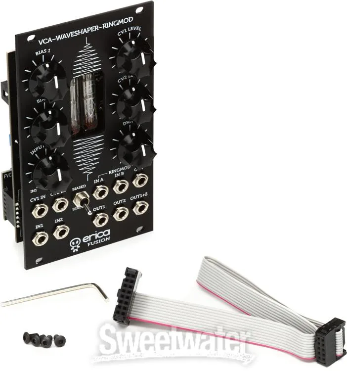  Erica Synths Fusion VCA/Waveshaper/Ringmodulator Tube-based VCA Eurorack Module