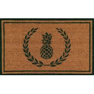 Erin Gate by Momeni Erin Gates Park Collection Pineapple Hand Woven Natural Coir Doormat 16 X 26, Green