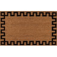 Erin Gate by Momeni Erin Gates Park Collection Greek Key Hand Woven Natural Coir Doormat 16 X 26, Natural