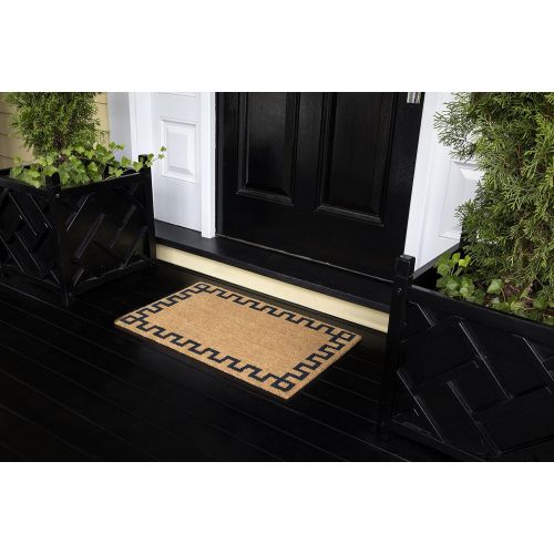  Erin Gate by Momeni Erin Gates Park Collection Greek Key Hand Woven Natural Coir Doormat 16 X 26, Natural