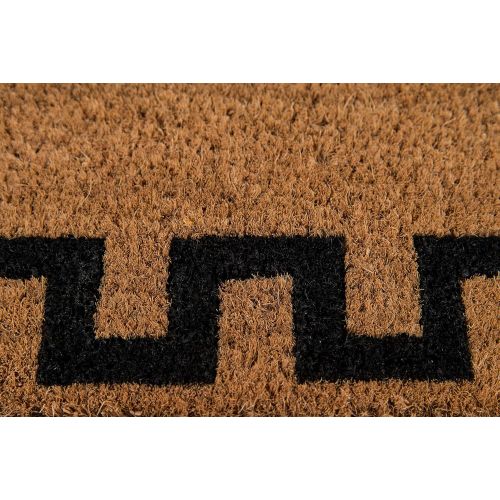  Erin Gate by Momeni Erin Gates Park Collection Greek Key Hand Woven Natural Coir Doormat 16 X 26, Natural