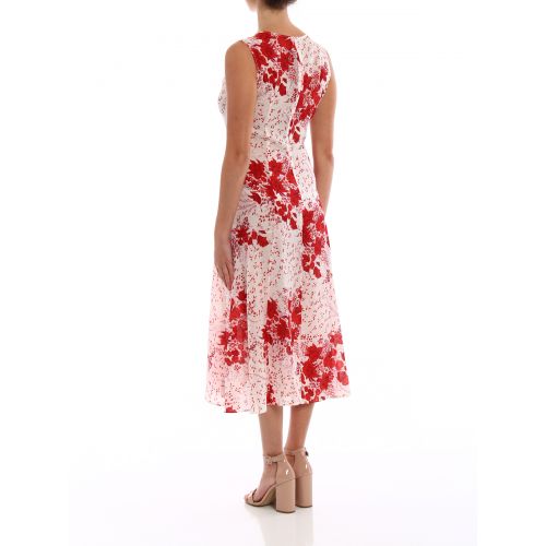  Ermanno Scervino Embossed silk blend floral dress