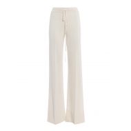 Ermanno Scervino Viscose trousers with drawstring