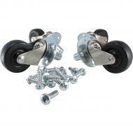 Ernie Ball},description:This is a set of 4 Ernie Ball pop-out, socket-mounted casters, measuring 2 in diameter with a 78 Rubberex wheel. Double ball bearing, split-level, nickel-p