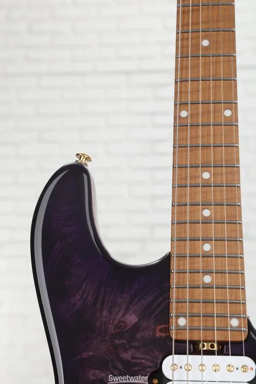  Ernie Ball Music Man Jason Richardson Signature Cutlass HH Electric Guitar - Majora Purple Demo