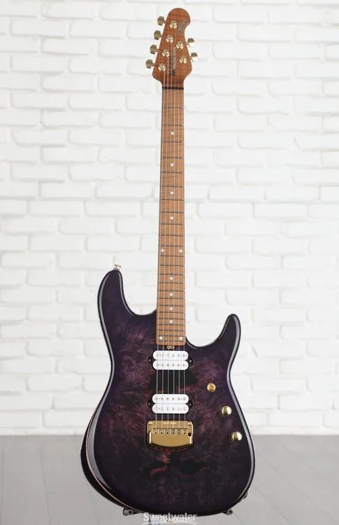  Ernie Ball Music Man Jason Richardson Signature Cutlass HH Electric Guitar - Majora Purple Demo