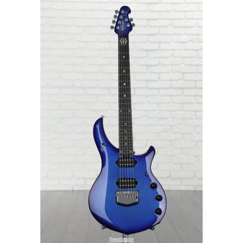  Ernie Ball Music Man John Petrucci Signature Majesty Electric Guitar - Pacific Blue Sparkle, Sweetwater Exclusive Demo