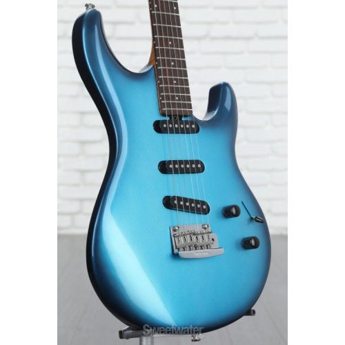  Ernie Ball Music Man Steve Lukather L4 SSS Electric Guitar - Blueburst