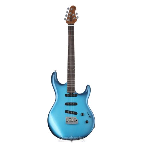  Ernie Ball Music Man Steve Lukather L4 SSS Electric Guitar - Blueburst