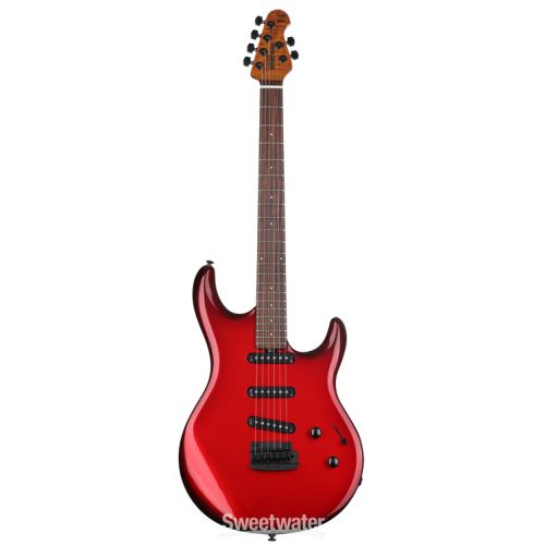  Ernie Ball Music Man Steve Lukather L4 SSS Electric Guitar - Redburst